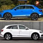 Car Door Side Skirt Sticker Car Side Skirt Door Body Waist Decal Line Sticker Accessories For Audi